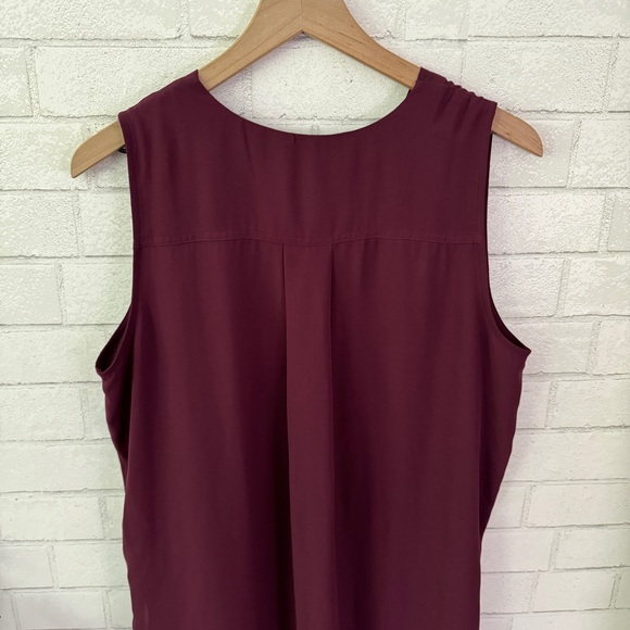 ADRIENNE VITTADINI Maroon Sleeveless Tunic Top - Picture 7 of 9